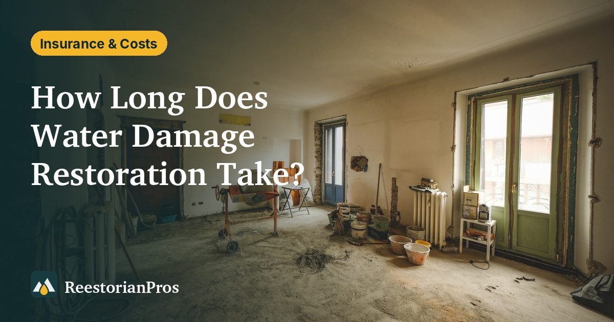 Sunlit room under renovation with bare plaster walls, tools and building materials on the floor